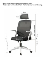 Chaise de bureau de direction ergonomique moderne avec hauteur réglable, maille en acier, mousse PP, mécanisme pivotant