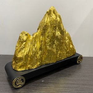 Escultura <span class=keywords><strong>de</strong></span> Resina <span class=keywords><strong>de</strong></span> Montaña Dorada <span class=keywords><strong>de</strong></span> Lujo, Personalizada, al por Mayor, Decoración <span class=keywords><strong>de</strong></span> Arte Fengshui, Regalos para el Hogar y la Oficina - Product Image 5