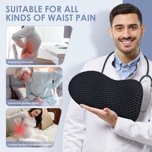 Cuscino lombare ergonomico in Memory Foam <span class=keywords><strong>per</strong></span> alleviare il dolore alla schiena cuscino <span class=keywords><strong>per</strong></span> la parte inferiore dello schienale <span class=keywords><strong>per</strong></span> sedie da ufficio seggiolini auto - Product Image 4