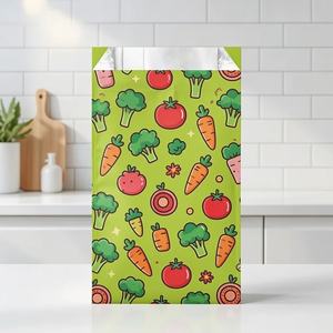 Sac en papier résistant à la graisse pour croissants, collations, biscuits, sandwichs, frites, pâtisseries, hamburgers, avec doublure en papier ciré de qualité alimentaire, couleur personnalisée - Product Image 2