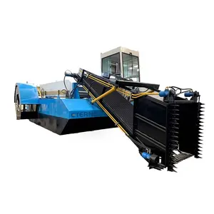 Water Weed Harvester Lake aquatic plant harvester for river cleaning boat