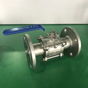 4 Inch Ball ventil With Flange 3-pcs Ball Valve Forged Stainless Steel Psi Fixed Ball Valve