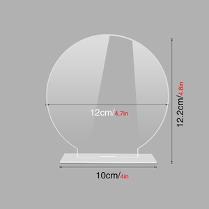 Ychon acrylique rond blanc Table numéros bricolage personnalisé siège signes mariage siège carte salle à manger Table numéro <span class=keywords><strong>cartes</strong></span> - Product Image 6