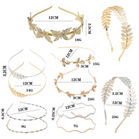 Accessoires de cheveux grecs anciens européens américains Nouvelle coiffure de laurier doré Style forêt Feuille de métal Branche d'olivier pour les mariées