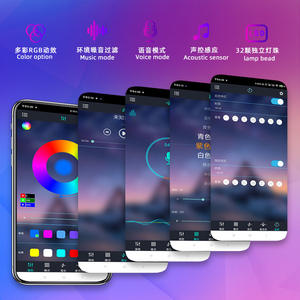 Aplicación <span class=keywords><strong>de</strong></span> control <span class=keywords><strong>de</strong></span> modos <span class=keywords><strong>de</strong></span> música Smart RGB 1 Band 1 Smart WiFi IR Dreamcolor Music LED Bar Lights Gaming Table Lamp RGB para TV - Product Image 3