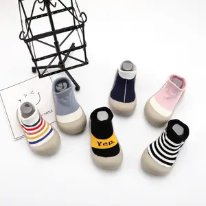 Custom Children's Indoor Socks Kindergarten Floor Shoes Baby Socks Soft Soled Breathable Knitted Toddler Shoes