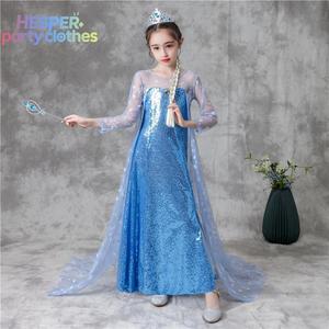 ชุดเดรสปาร์ตี้ลูกไม้สุดหรูแบบเอลซ่า คอลเลคชั่นใหม่จาก HESPER ชุดคอสเพลย์วันเกิดสำหรับเด็ก พร้อมชุดสูทสำหรับเจ้าหญิงน้อย - Product Image 1