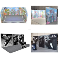 Stand d'exposition personnalisé avec boîte à lumière, 20 pieds, modulaire, rétroéclairé par LED, en tissu, avec cadre en aluminium, portable, boîte à lumière SEG