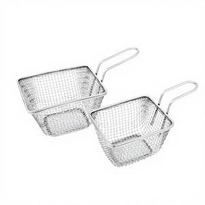 Cesta de acero inoxidable para servicio al por mayor, minicesta cuadrada para Chips - Product Image 1