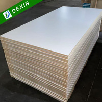Panneaux MDF mélaminés à une face 16 mm 17 mm 18 mm Blanc Classe E1 Grain de marbre Grain de bois 3/4 po Feuilles de MDF mélaminées noires
