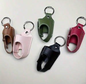 Pochette de rangement pour porte-vaporisateur en cuir PU pour porte-clés stockage d'inhalateur d'asthme de médecine portable. Sports durables de haute qualité - Product Image 2