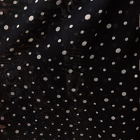 Changxu Textile Nouvelle Collection Tissu Imprimé à Pois pour Vêtements Femme et Fille, Rayonne Viscose Lin, Vente en Gros, OEM&ODM