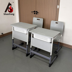 Meubles d'école primaire/moyenne pour les Philippines, ensembles de bureau et chaise individuels pour élèves, OEM/ODM - Product Image 1