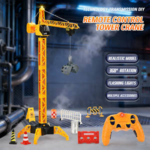 AiJH - Grúa <span class=keywords><strong>de</strong></span> <span class=keywords><strong>Juguete</strong></span> con Control Remoto <span class=keywords><strong>de</strong></span> 6 Canales, Rotación <span class=keywords><strong>de</strong></span> 360 Grados, Grúa <span class=keywords><strong>de</strong></span> Construcción RC con Luces para Niños, <span class=keywords><strong>Juguete</strong></span> <span class=keywords><strong>de</strong></span> Excavadora RC - Product Image 2