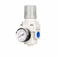 Régulateur de pression d'air pneumatique en alliage d'aluminium avec jauge, filetage 101', pression maximale 9,5 kg/cm², débit nominal 8000 L/min