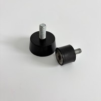 Boulons de fixation antidérapants personnalisés pour meubles moulés, amortisseurs en acier NR/NBR/EPDM/SR en caoutchouc pour pieds de chaise, réduction des vibrations