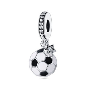 Lindo colgante de latón blanco con diseño deportivo de dibujos animados, adecuado tanto para niños como para niñas, un regalo creativo para cumpleaños. - Product Image 2