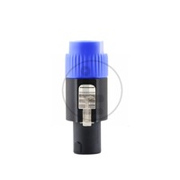 Conector macho compatible con Speakon de 4 pines, enchufe de audio de 4 núcleos para cable de altavoz de escenario