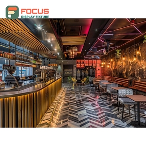 Contemporary Coffee Display Rack Open <b>Shelf</b> Retail Bean Area Matte Black Product Display Rack - Product Image 6