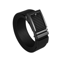 Alfa homme ceinture à cliquet en Nylon avec boucle coulissante automatique