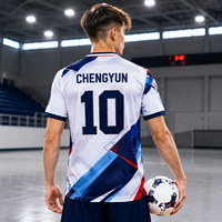 Camiseta de Fútbol Personalizada con Diseño Geométrico de Alta Definición para Ligas Universitarias