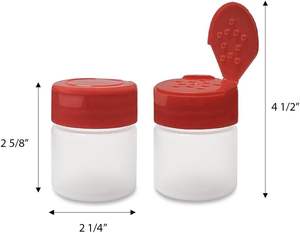 ภาชนะใส่เครื่องปรุงรสพลาสติก PET ขนาด 70 มล. แบบเป็นมิตรต่อสิ่งแวดล้อม ยี่ห้อ Herb & Spice Tools ฝาปิดแบบพลิกสองด้าน สำหรับใส่ยี่หร่าและเครื่องปรุงอื่นๆ - Product Image 5
