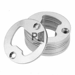 Abridor de botellas de 40mm de hierro redondo, cerveza de maíz, abierto, Bronce Antiguo, plata, apto para Bar/hogar/restaurante/Cocina/<span class=keywords><strong>Pub</strong></span>, abridor de estampado OEM - Product Image 1