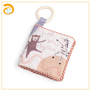 Mới đến Xe đẩy em bé cảm giác đồ chơi cảm ứng và cảm thấy Crinkle sách mềm bé vải Sách Đồ chơi vải yên tĩnh cuốn sách đồ chơi - Product Image 3