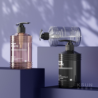 Échantillon gratuit de flacons pulvérisateurs en plastique PET de 500 ml, emballages cosmétiques, flacons de shampooing vides