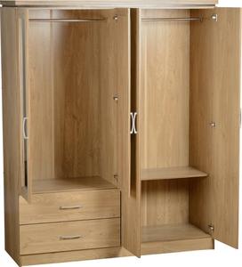 Hot Bedroom Wooden <strong>Wardrobe</strong> <strong>with</strong> <strong>Mirror</strong> - Product Image 2