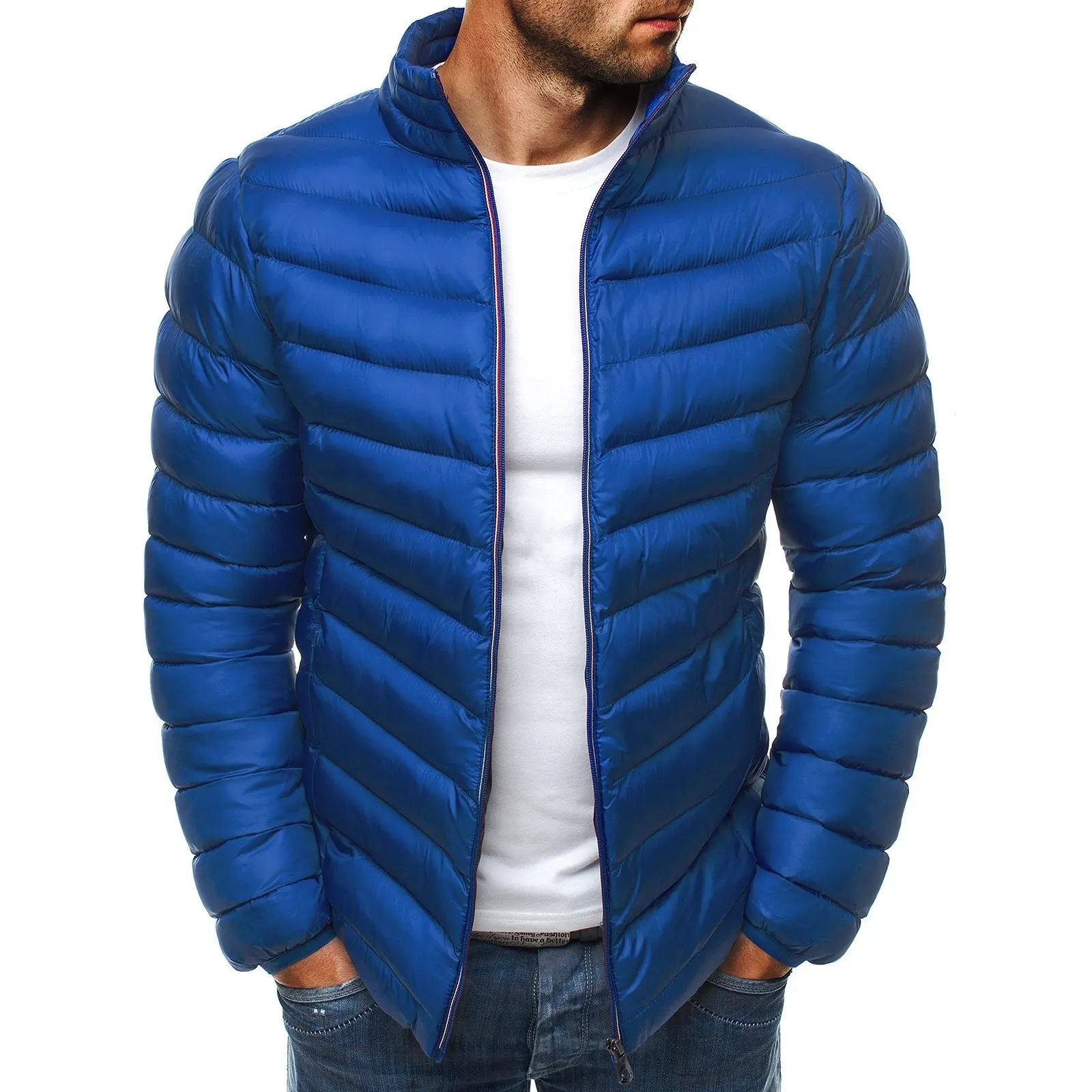 Custom Logo Outdoor Male Padded Bubble Coats Warm Winter Puffer Men's Jackets for Man