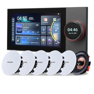 <b>Smart</b> Home Background Music System 7 Inch Tuya Android 11 Control Inwall Amplifier Home Mini Audio System - Product Image 1