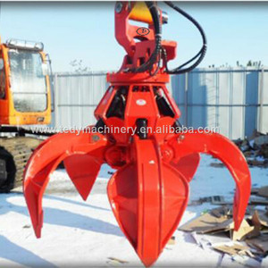 Pince hydraulique pour déchiquetage de déchets, pour excavatrice, à bras long et grande portée, motorisée, capacité 600L, vente en gros et au détail, matériel de construction - Product Image 5
