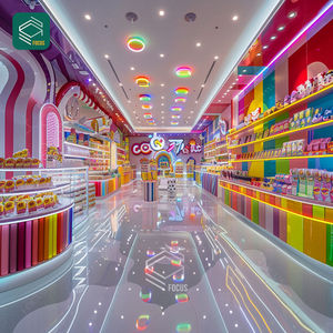 Chất lượng cao kẹo hiển thị đảo sô cô la đứng Cookie truy cập kẹo hiển thị tủ kẹo hiển thị giá - Product Image 2