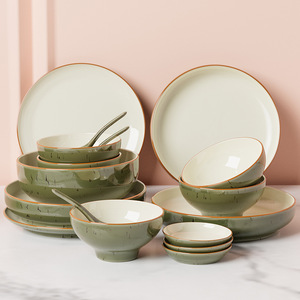 Vajilla de Cerámica Moderna y Lujosa, Juego de Cubiertos de Calidad para Hotel y Restaurante, Tazón, Plato y Cuchara para Cocina Doméstica - Product Image 4