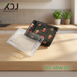 Taiwan Recyclable Plastic Sushi <b>Container</b> <b>Takeaway</b> Food Packaging Box Made with Recycled Materials - Product Image 2