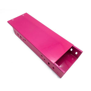 China Factory 300x60x3000 Roof Cable Trays Outdoor Waterproof <b>Galvanised</b> Powder Coating Cable Trunking with Accessories - Product Image 4