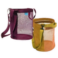 Panier pliable léger en maille pour champignons, cueillette de fruits, chasse, cueillette de champignons, sacs de rangement extérieurs multifonctionnels en plastique