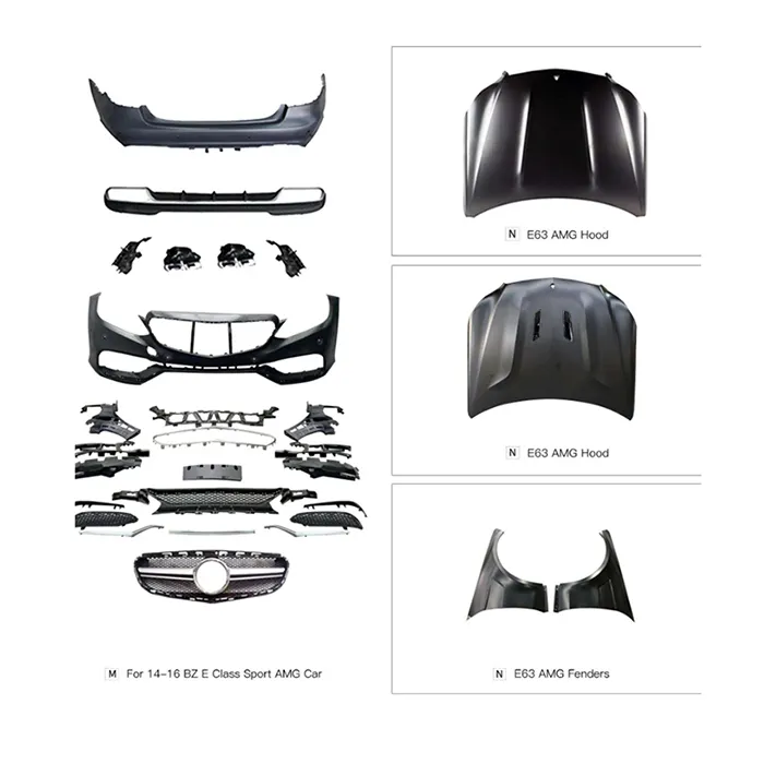 Prix raisonnable voiture Bodykit pare-chocs arrière pour 14-16 Benz classe E W212 mise à niveau E63 Amg Bodykit