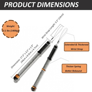 Cuerda de Batalla sin Cuerda, Portátil y Compacta, para Entrenamiento Cardiovascular, de Fuerza y Tonificación de Brazos - Product Image 3