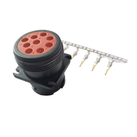 Cable de Diagnóstico para Camiones Pesados con Conector Deutsch J1939 de 9 Pines, Arnés de Cables con Conector Macho Negro