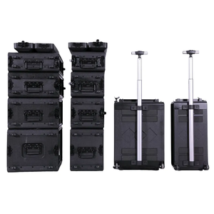 260mm Depth 8U 12U 14U 16U Equipment Protective Trolley Flight <strong>Case</strong> PE Plastic 24U Flight <strong>Case</strong> Shockproof Dnp Flight <strong>Case</strong> - Product Image 6