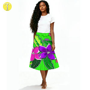 El Último Vestido Largo de Frangipani a la Moda, Vestido de Mujer de Alta Calidad de Wallis y <span class=keywords><strong>Futuna</strong></span>, Vestido Isleño de Estilo Hawaiano - Product Image 3