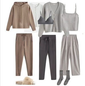 Custom Knitwear Pant Set Sweater <strong>Women</strong> Knitted Turtleneck <strong>Jumper</strong> Cotton Wool Cashmere Sweater Knit Suit <strong>for</strong> <strong>Women</strong> - Product Image 3