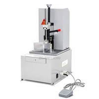 Machine de découpe d'angles portable semi-automatique électrique avec commande au pied pour papier laminé et cartes plastiques