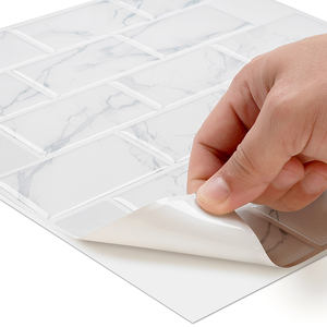 Carrelage mural en mosaïque PVC 3D auto-adhésif, 1 pièce, carrelage autocollant de cuisine, écorce et auto-adhésif, dosseret - Product Image 3