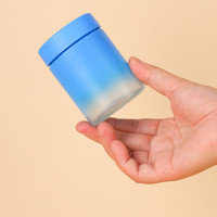 Flacons en verre givré de qualité supérieure, 100 ml, 150 ml, 120 ml, à large ouverture, pour capsules, pilules, comprimés, avec logo personnalisé imprimé