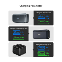 Batterie Li-ion rechargeable AMagisn pour DJI Osmo Action4/3 1800mAh Batterie de remplacement pour accessoires de caméra d'action