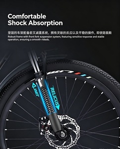 Nuova Bicicletta Elettrica Marca Relicus, Mountain Bike Elettrica 27.5 Pollici con Telaio in Lega e Sospensione Completa, Portapacchi Posteriore e Parafanghi - Product Image 6