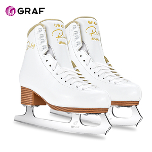 <span class=keywords><strong>Patines</strong></span> de <span class=keywords><strong>Hielo</strong></span> de Alta Precisión con Cuchillas de Acero Inoxidable GRAF de 4.0 mm, Parte Superior de Cuero Sintético, Impermeables, con Dientes Medianos - Product Image 4